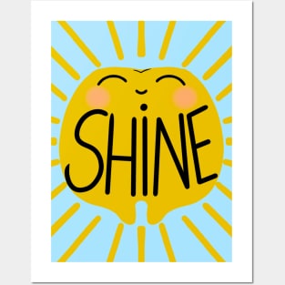 Molar Sun - Shine - for Dentists, Hygienists, Dental Assistants, Dental Students and anyone who loves teeth by Happimola Posters and Art